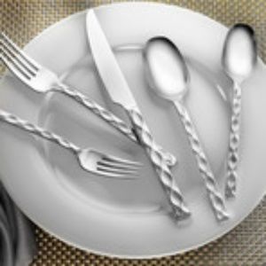 Argent Orfèvres Epigram Mirror 5 Pc Flatware NEW